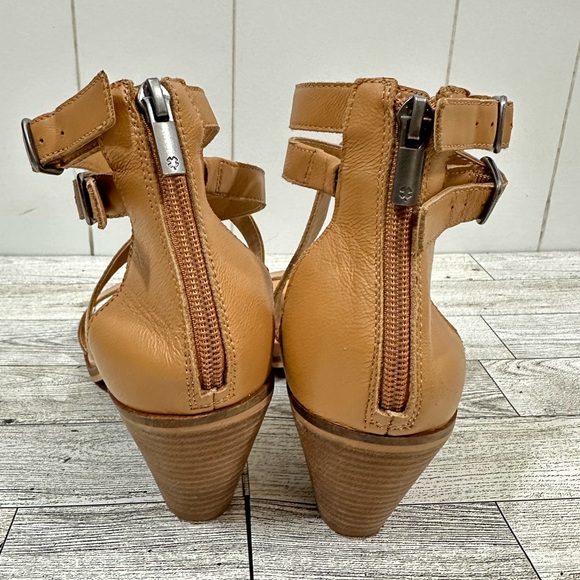 Lucky brand ressia healed sandals leather upper size 9.5 M - Picture 6 of 10